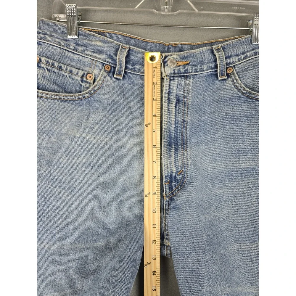 Levis 550 Mens Relaxed Fit Denim Shorts Light Wash Blue Jeans W36 36650-1801